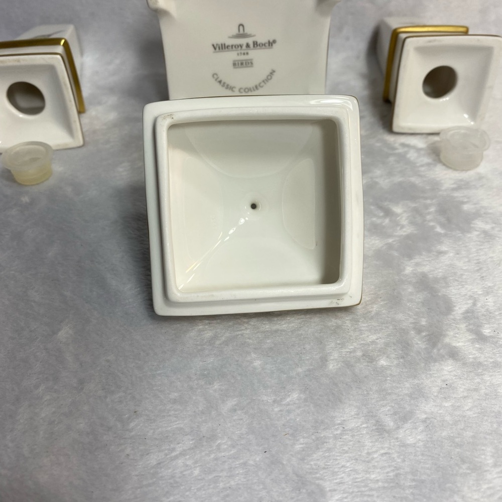 Vintage Villeroy & Boch Classic Collection Charleston Birds Salt/Pepper Sugar - Picture 10 of 14